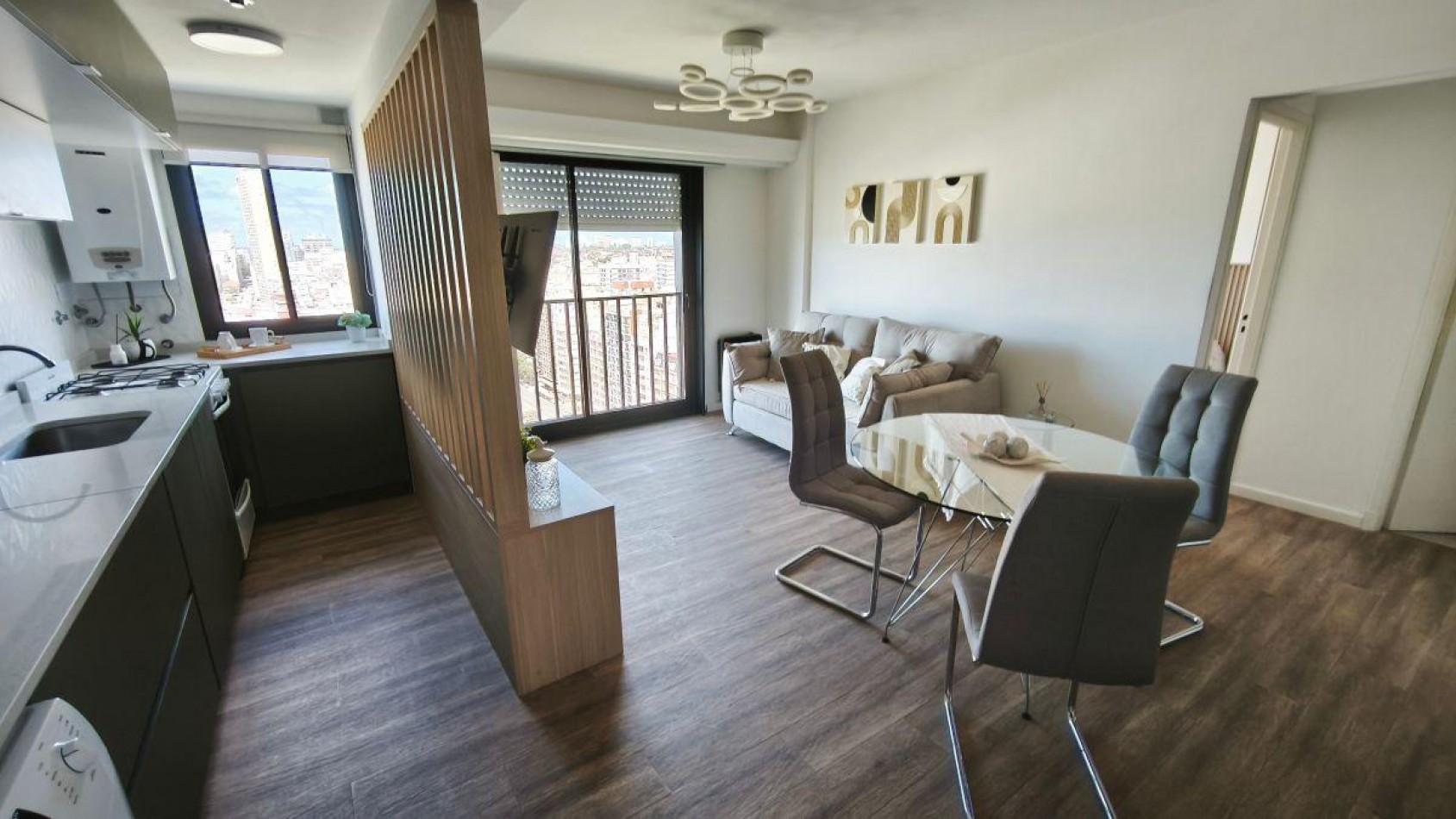  Vista plena al mar  Depto.2 Ambientes Reciclado  - Cochera y Baulera--