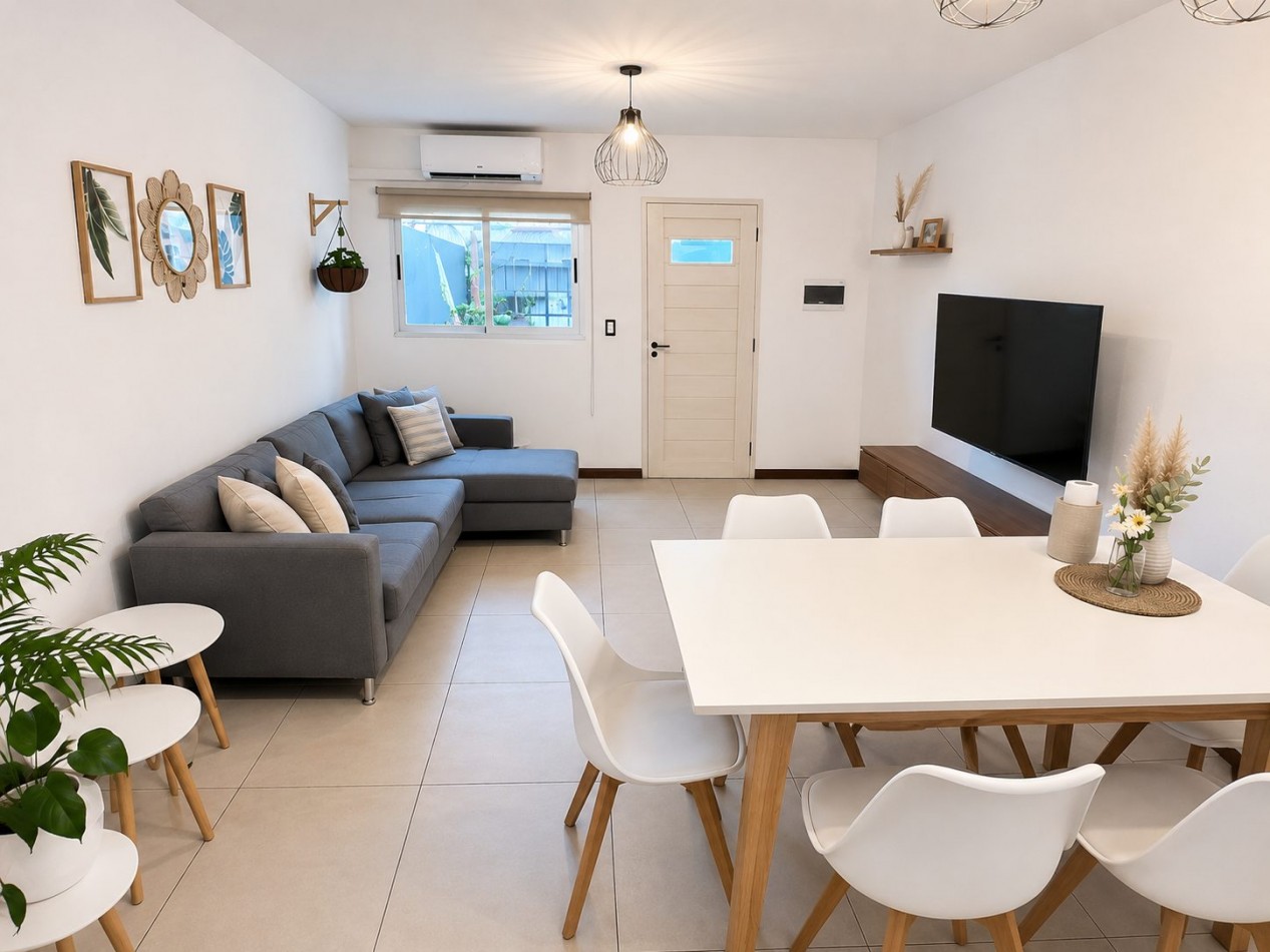  Duplex de 3 ambientes  con Patio  y Parrilla -Santa Monica 